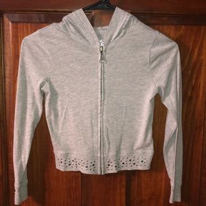 Justice zip hooded jacket girls size 7
